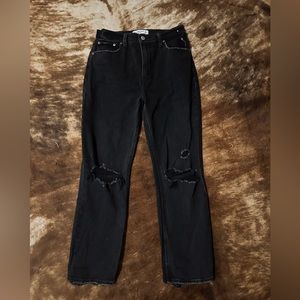 Abercrombie ankle straight jeans